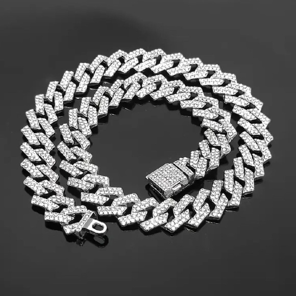 (New in package)Medium Elegant Silver Dog Collar - Picture 4 of 6